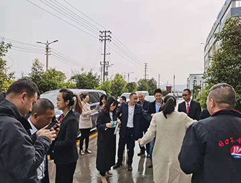 楊奎南副市長陪同遂寧市督查組組長冉霞、副組長甘勇一行蒞臨我司。